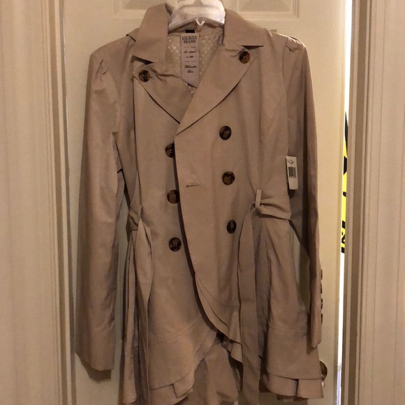 guess trench coat womens